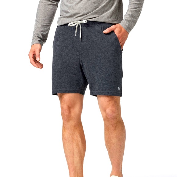 Vuori Men's Charcoal Ponto Performance Short 7" - Picture 1 of 10